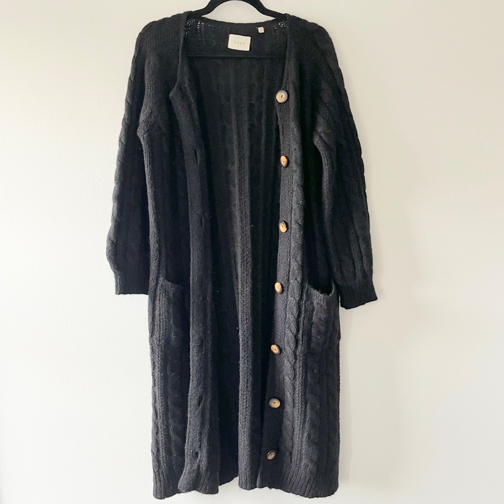 *RESERVED* Dôen 'Mesa' Cardigan Sweater, Black, XS - Picture 7 of 15